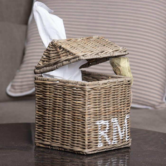 RM Rustic Rattan Tissue Box, Taschentuchhalter – Bild 2